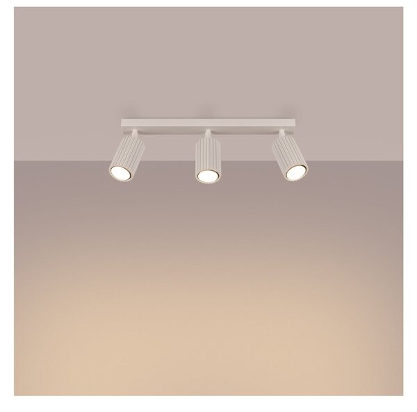 Kremowa lampa punktowa 6,5x45 cm Gleam – Sollux