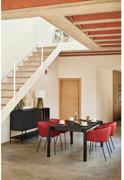 Czarna komoda 166x98x45 cm Platt – Teulat