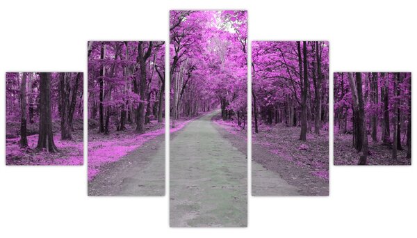 Obraz - Ścieżka przez park (125x70 cm)