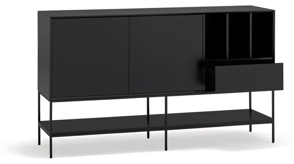 Czarna komoda 166x98x45 cm Platt – Teulat