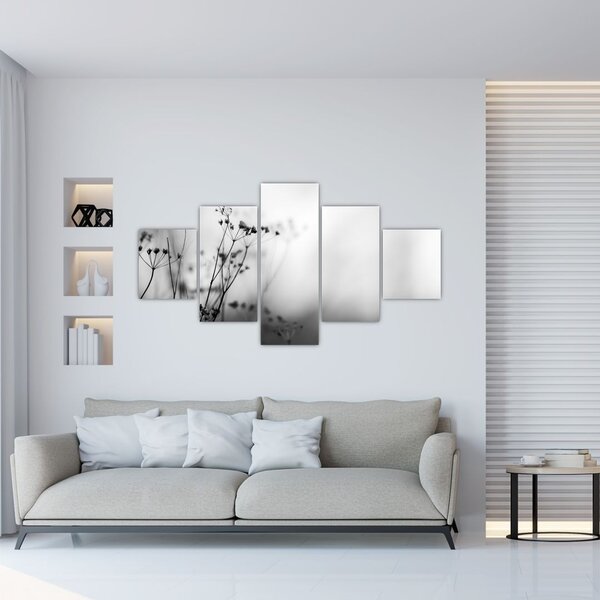 Obraz - Detal kwiatów polnych (125x70 cm)