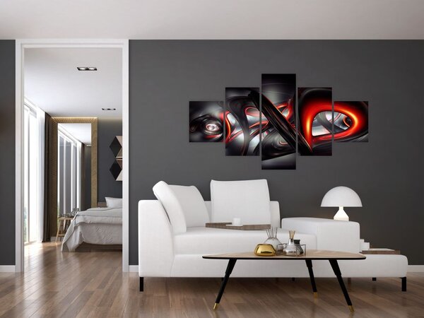 Obraz abstrakcji (125x70 cm)