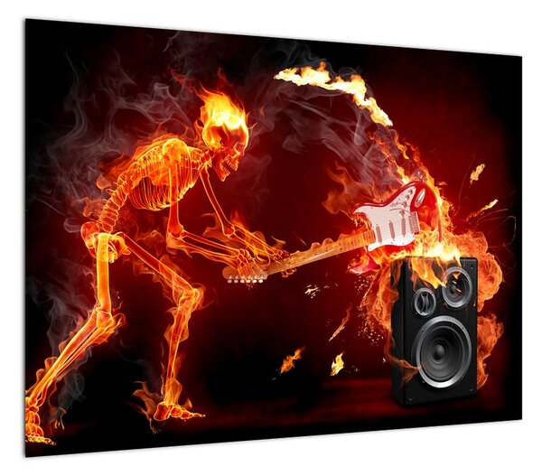 Obraz - Muzyka w płomieniach (70x50 cm)