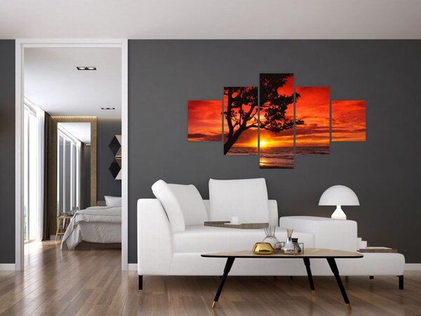 Obraz - Zachód słońca (125x70 cm)
