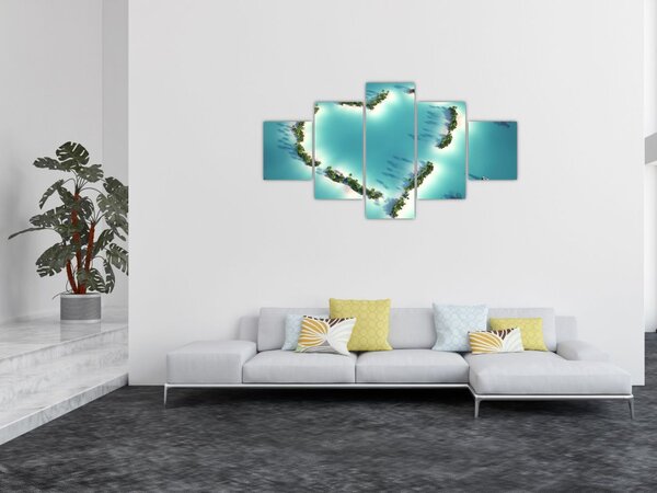 Obraz - Wyspy serca (125x70 cm)
