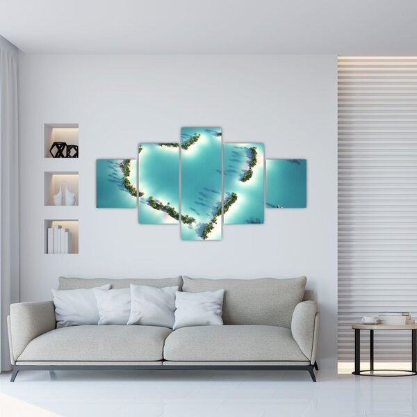 Obraz - Wyspy serca (125x70 cm)