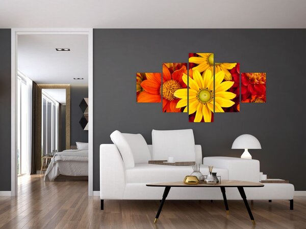 Obraz kwiatów (125x70 cm)