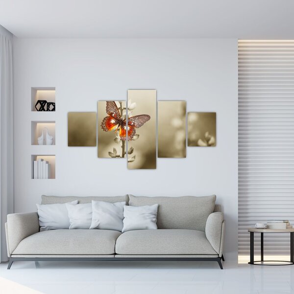 Obraz motyla (125x70 cm)
