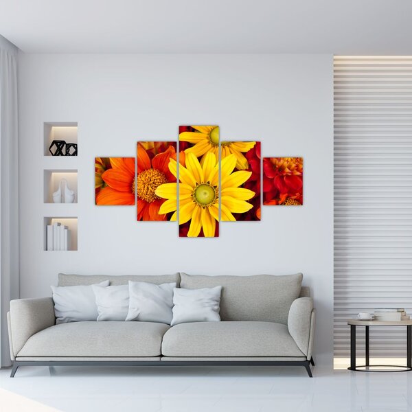 Obraz kwiatów (125x70 cm)