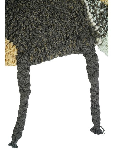 Żółty bawełniany dywan dziecięcy tkany ręcznie odpowiedni do prania 115x150 cm Bee – Lorena Canals