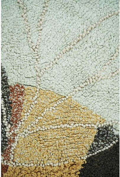 Żółty bawełniany dywan dziecięcy tkany ręcznie odpowiedni do prania 115x150 cm Bee – Lorena Canals