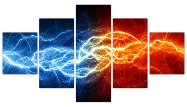 Obraz napięcia elektrycznego (125x70 cm)