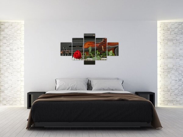 Obraz - Pamięć muzyka (125x70 cm)