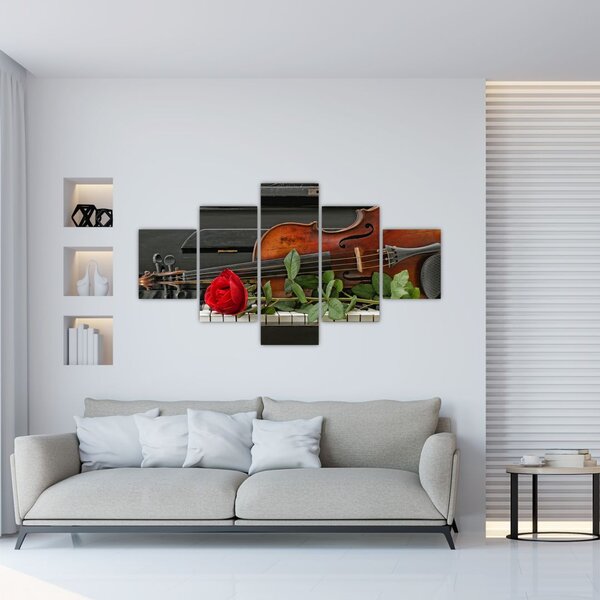 Obraz - Pamięć muzyka (125x70 cm)