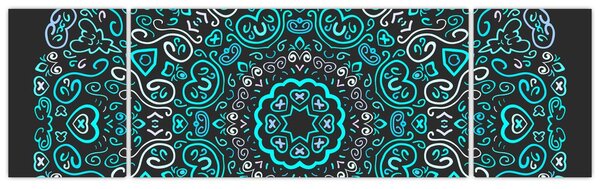 Obraz abstrakcji ozdobnej (170x50 cm)