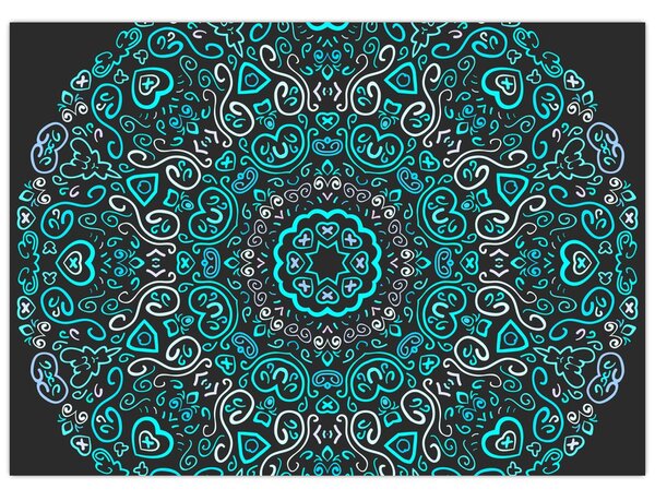 Obraz abstrakcji ozdobnej (70x50 cm)