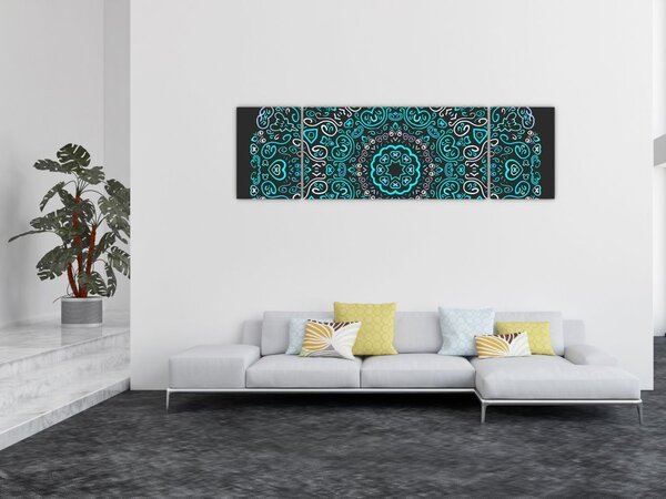 Obraz abstrakcji ozdobnej (170x50 cm)