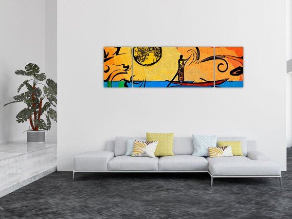 Obraz starożytnego obrazu (170x50 cm)