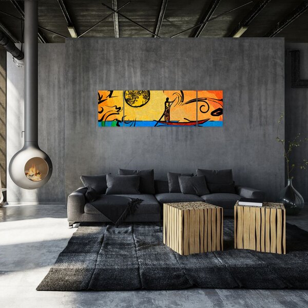 Obraz starożytnego obrazu (170x50 cm)