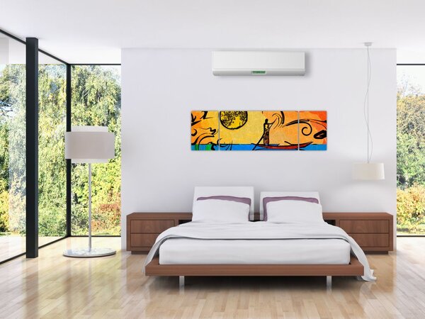 Obraz starożytnego obrazu (170x50 cm)