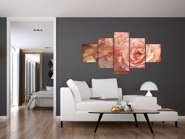 Obraz róż (125x70 cm)