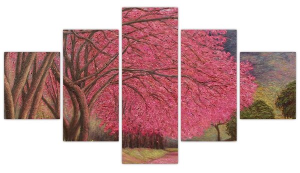 Obraz kwitnących drzew (125x70 cm)