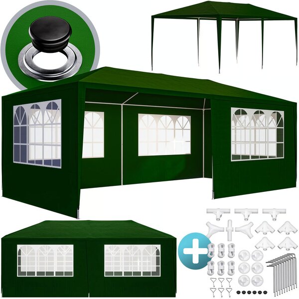 Namiot imprezowy NEAPOL, 3x6m, zielona Jurhan