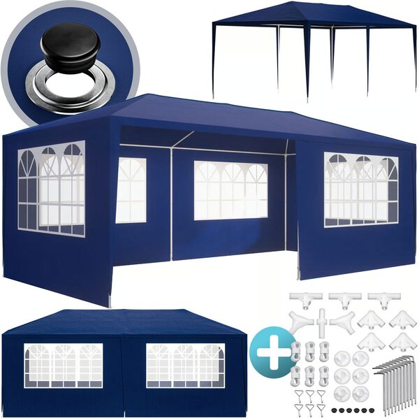 Namiot imprezowy NEAPOL, 3x6m, niebieska Jurhan