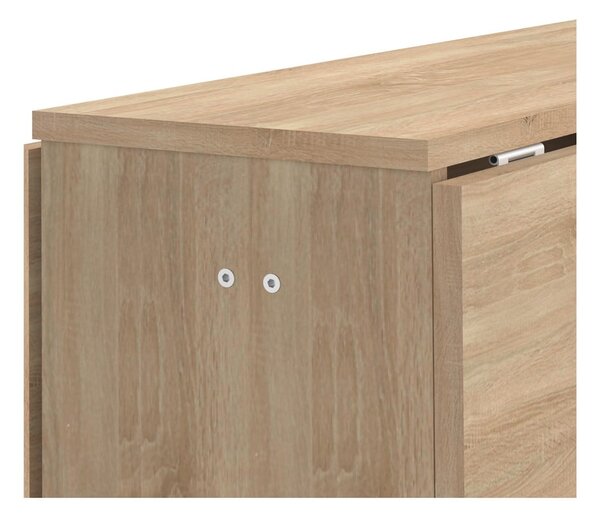 Rozkładany stół w dekorze dębu 76x28 cm Papillon – TemaHome