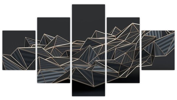 Obraz abstrakcji (125x70 cm)