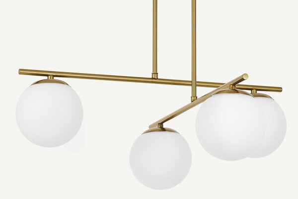 NOWOCZESNA LAMPA SUFITOWA WISZĄCA SZCZOTKOWANE ZŁOTO LEDO W4