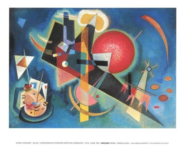 Druk artystyczny Na niebiesko, Wassily Kandinsky