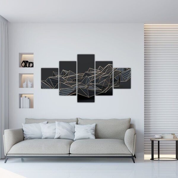 Obraz abstrakcji (125x70 cm)
