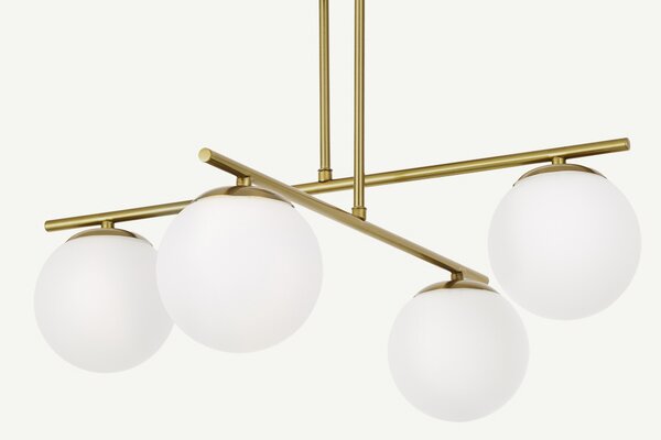 NOWOCZESNA LAMPA SUFITOWA WISZĄCA SZCZOTKOWANE ZŁOTO LEDO W4