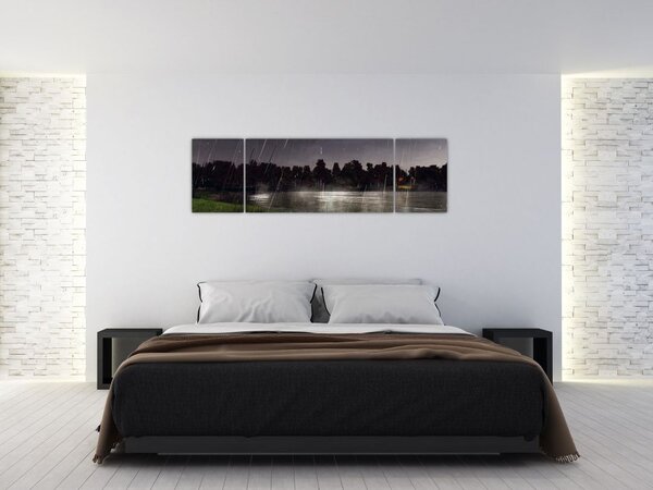 Obraz - Deszczowy wieczór (170x50 cm)