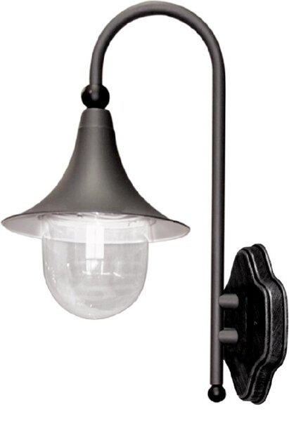 Dekoracyjna lampa ścienna, elewacyjna K-8130 CZARNY z serii BOSTON