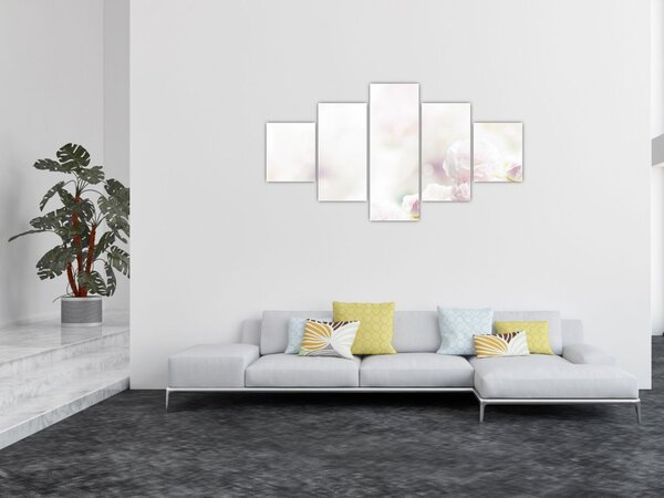 Obraz delikatnych kwiatów (125x70 cm)