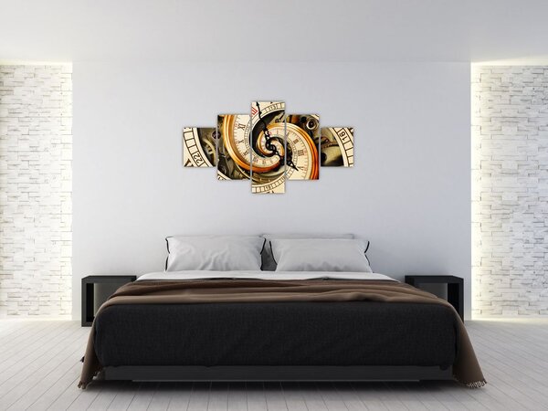 Obraz zegara (125x70 cm)