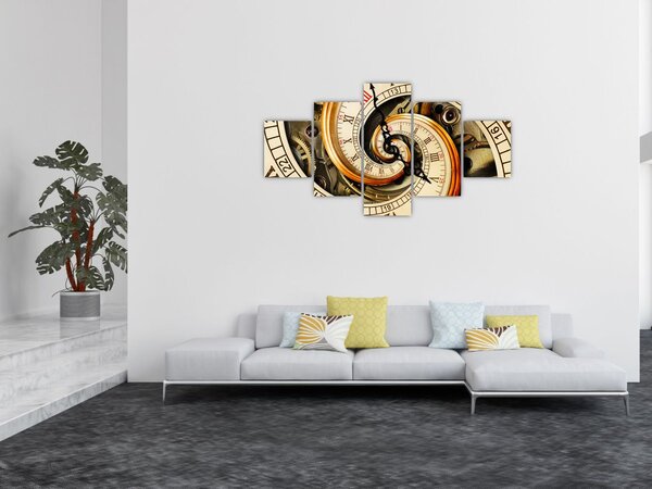 Obraz zegara (125x70 cm)