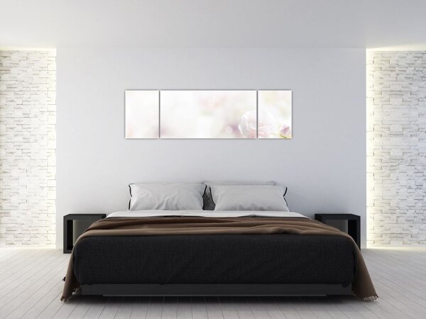 Obraz delikatnych kwiatów (170x50 cm)