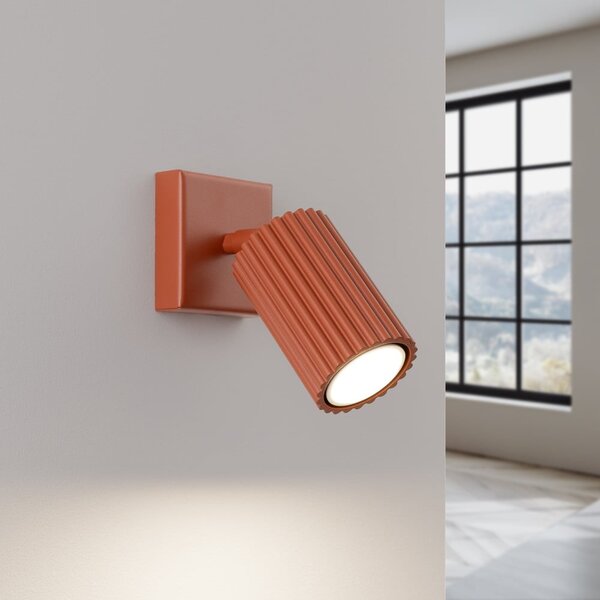 Ceglasta lampa punktowa 8x16 cm Gleam – Sollux