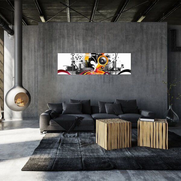 Obraz - Muzyka (170x50 cm)