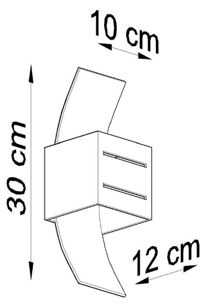 Biały kinkiet Carlo – Sollux