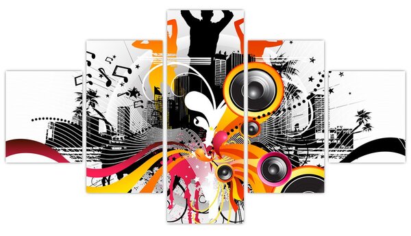 Obraz - Muzyka (125x70 cm)