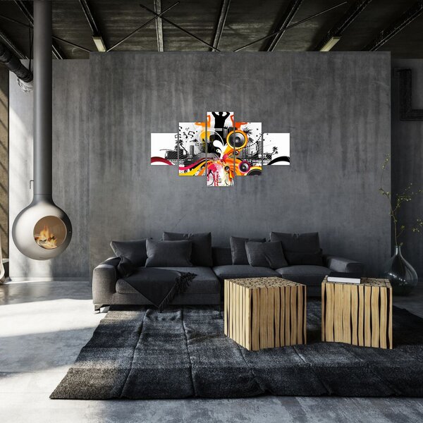 Obraz - Muzyka (125x70 cm)