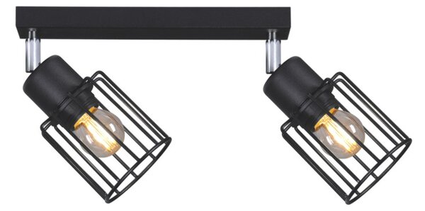 Druciane lampy na listwie do kuchni i jadalni K-4561 z serii TROY BLACK