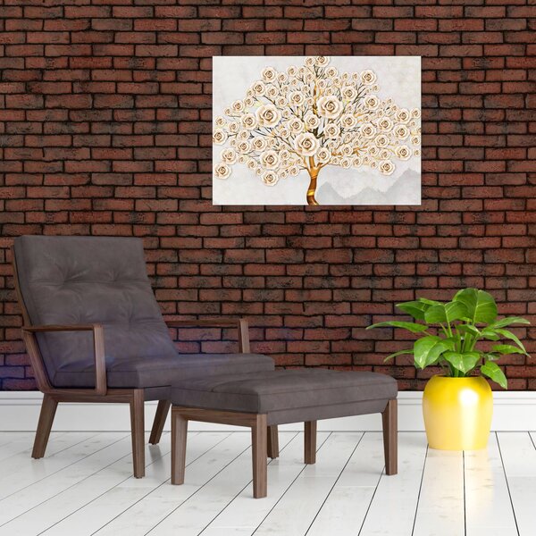 Obraz drzewa kwiatowego (70x50 cm)