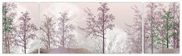 Obraz lasu (170x50 cm)