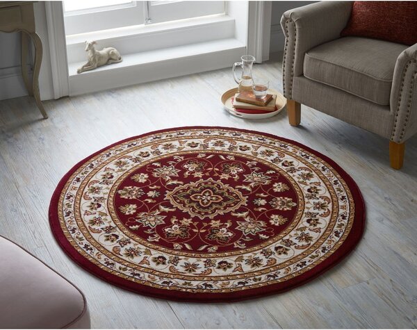 Czerwony okrągły dywan 133x133 cm Sherbone – Flair Rugs