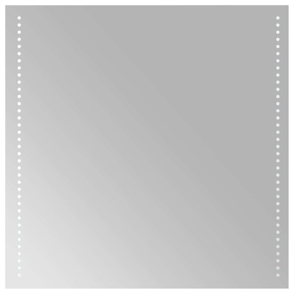 Lustro łazienkowe LED przezroczysty 60 x 60 cm szkło hartowane